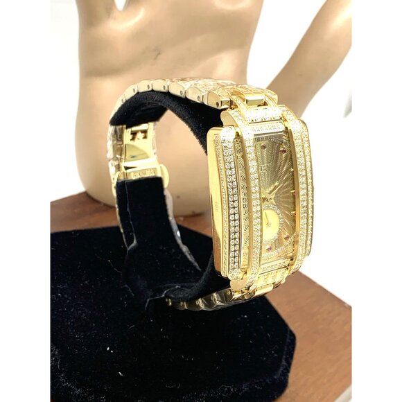 JBW Women's Watch PS505A Mink Swiss Quartz 18k Gold Plated 505 Diamonds 28mm - Picture 13 of 13